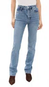 Frame Ruler High Rise Jeans In Indio In Blue