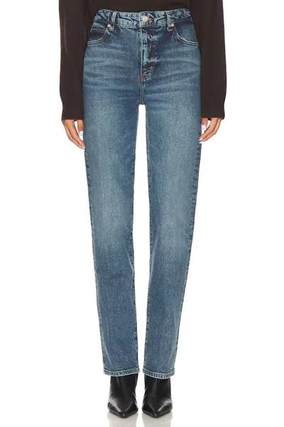 Frame Ruler Straight Leg Jeans In Halo In Blue
