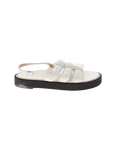 Pre-owned Frame Sandals In White