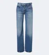 Frame The Pixie Gray Rapture Jeans In Blue