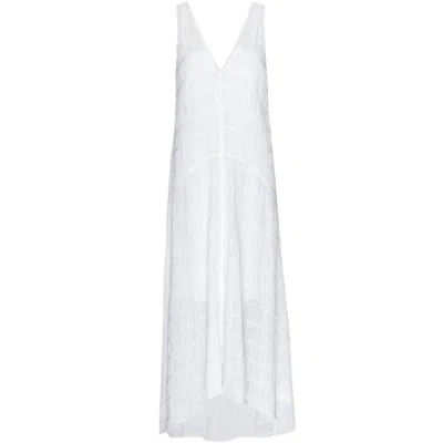 Frame Savannah Long Dress In White