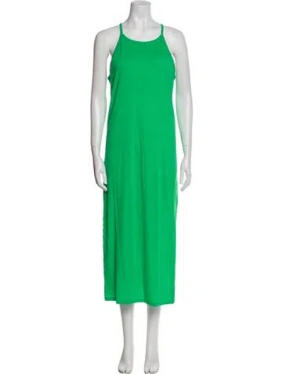 Pre-owned Frame Scoop Neck Long Dress W/ Tags In Green
