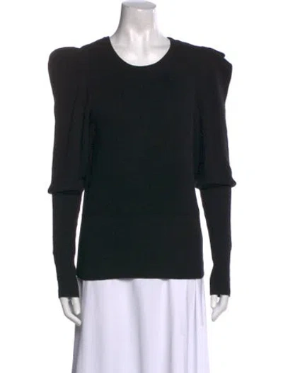 Pre-owned Frame Scoop Neck Sweater In Black