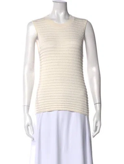 Pre-owned Frame Scoop Neck Sweater In Neutral
