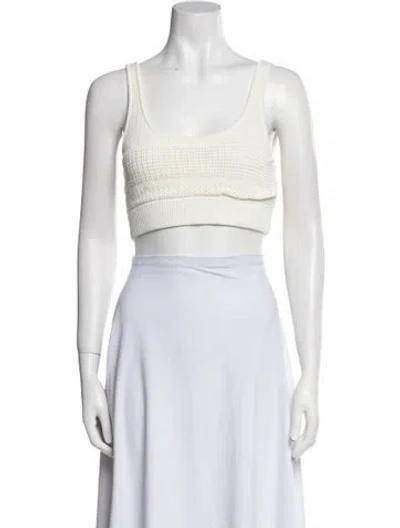 Pre-owned Frame Scoop Neck Sweater In Neutral