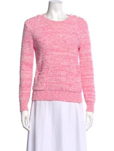 Pre-owned Frame Scoop Neck Sweater In Pink
