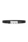 Frame Sculptural Belt In Black