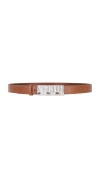 Frame The Sculptural Leather Belt In Cognac