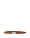 Frame The Sculptural Leather Belt In Cognac