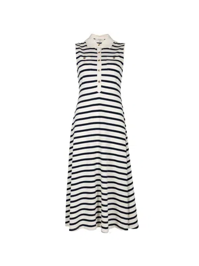 Frame Sea Breeze Midi Dress In Blue