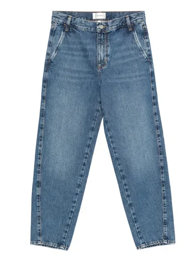 Frame Seam-detail Jeans In Blue