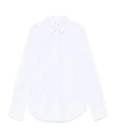 Frame Seersucker Shirt In White