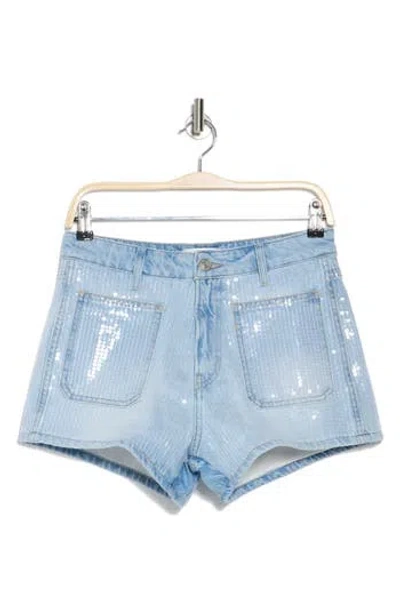 Frame Sequin Shorts In Trevi