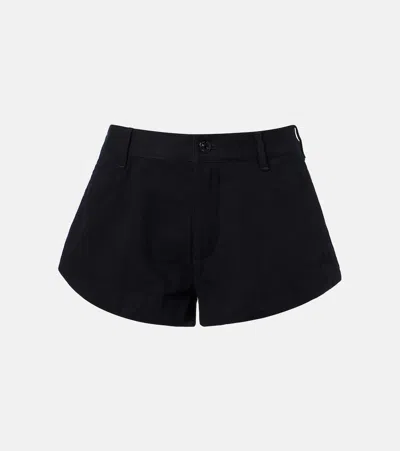 Frame Shell Denim Shorts In Black