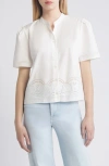 FRAME SHELL EMBROIDERED POPLIN BUTTON-UP SHIRT