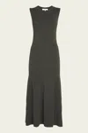 Frame Asymmetric Gathered Cotton-seersucker Dress