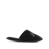 Frame Flat Sandals In Black