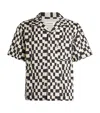Frame Retro Print Oversized Button Down Camp Shirt