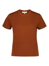 Frame Short-sleeve Cotton T-shirt In Brown