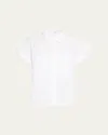 Frame Short-sleeve Cuffed Button-front Shirt In White
