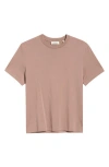 Frame Short Sleeve Light Cotton Tee In Animal Print