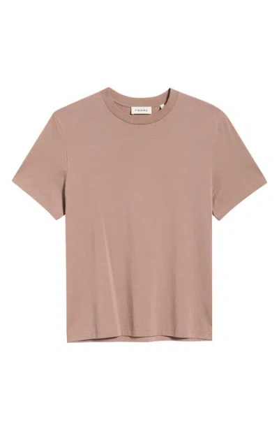 Frame Short Sleeve Light Cotton Tee In Animal Print