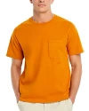 Frame Short Sleeve Pocket Tee In Red