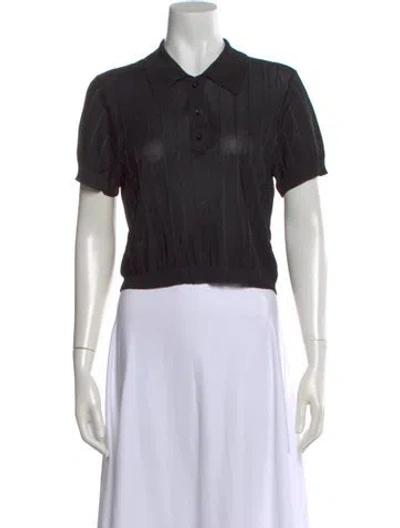 Pre-owned Frame Short Sleeve Polo In Black