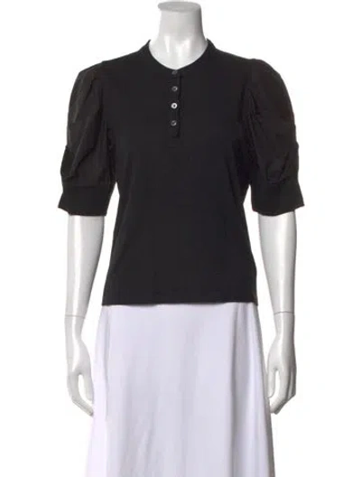 Pre-owned Frame Short Sleeve Polo In Black
