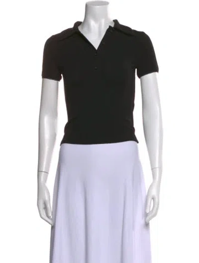 Pre-owned Frame Short Sleeve Polo In Black