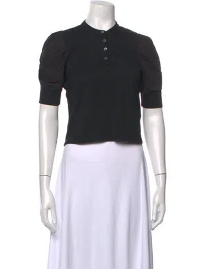 Pre-owned Frame Short Sleeve Polo In Black