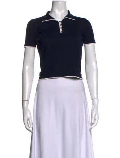 Pre-owned Frame Short Sleeve Polo In Black
