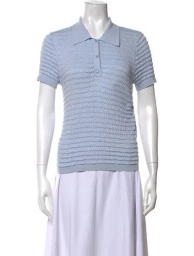 Pre-owned Frame Short Sleeve Polo In Blue