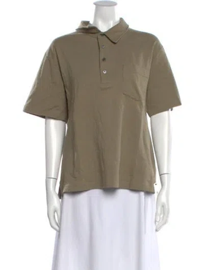 Pre-owned Frame Short Sleeve Polo In Green