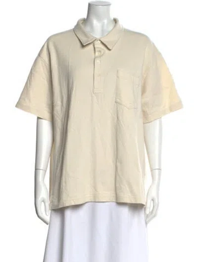 Pre-owned Frame Short Sleeve Polo In Neutral
