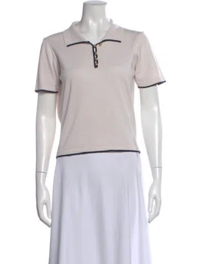 Pre-owned Frame Short Sleeve Polo In Neutral