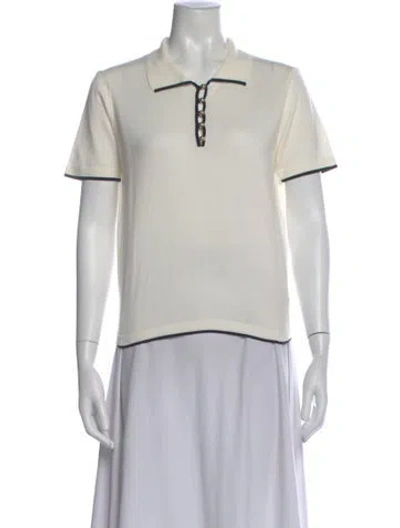 Pre-owned Frame Short Sleeve Polo In Neutral