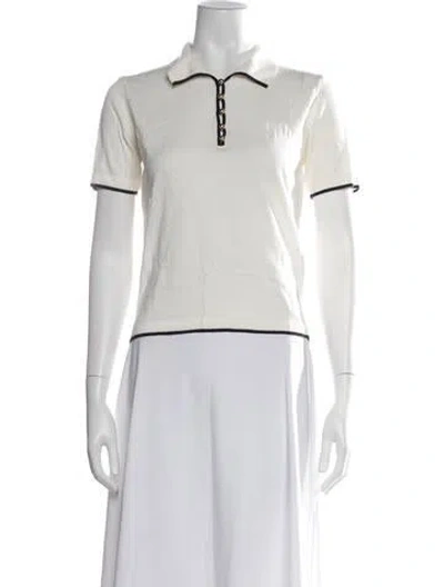 Pre-owned Frame Short Sleeve Polo In Neutral