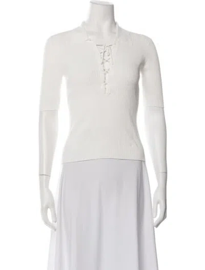 Pre-owned Frame Short Sleeve Polo In Neutrals