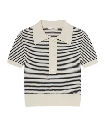 Frame Short Sleeve Polo Shirt In Neutral