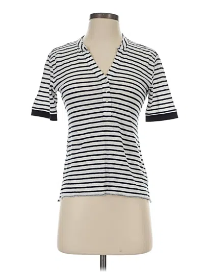 Pre-owned Frame Short Sleeve Polo Shirt In White