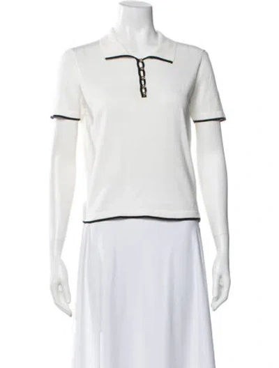 Pre-owned Frame Short Sleeve Polo In White