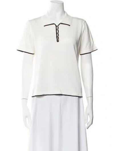 Pre-owned Frame Short Sleeve Polo In White