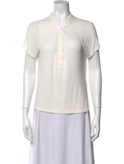 Pre-owned Frame Short Sleeve Polo In White