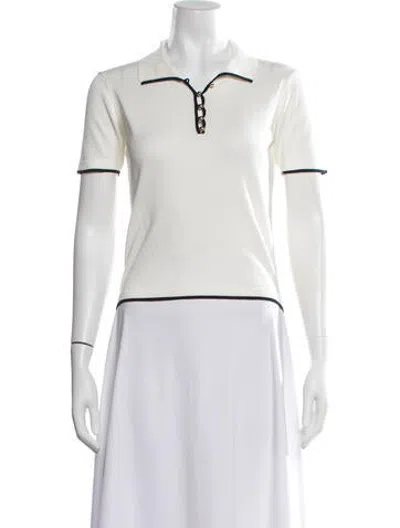 Pre-owned Frame Short Sleeve Polo In White