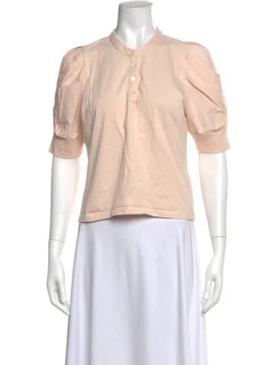 Pre-owned Frame Short Sleeve Top In Pink