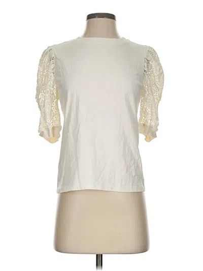 Pre-owned Frame Short Sleeve T-shirt In Ivory