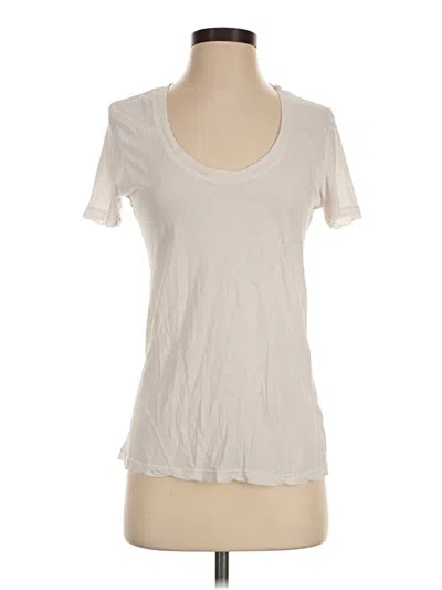 Pre-owned Frame Short Sleeve T-shirt In Ivory