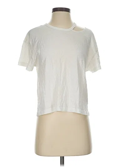 Pre-owned Frame Short Sleeve T-shirt In Ivory