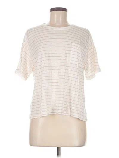 Pre-owned Frame Short Sleeve T-shirt In White